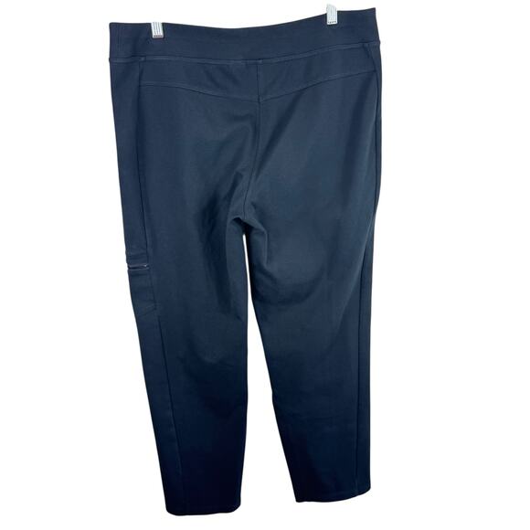 Zenergy By Chico's Black Cotton Blend Casual Mid Rise Sweatpants Size M - Picture 2 of 6